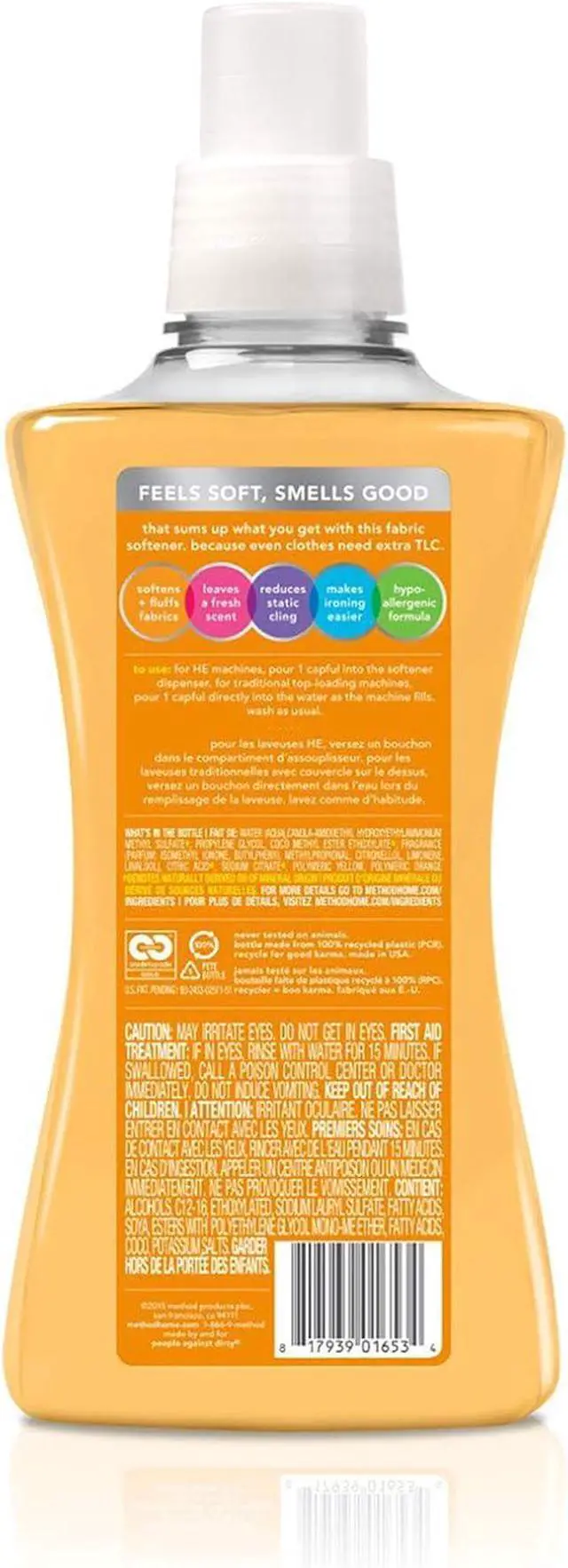 Alt view image 6 of 7 - Method Fabric Softener, Ginger Mango, 53.5Ounces, 45Loads