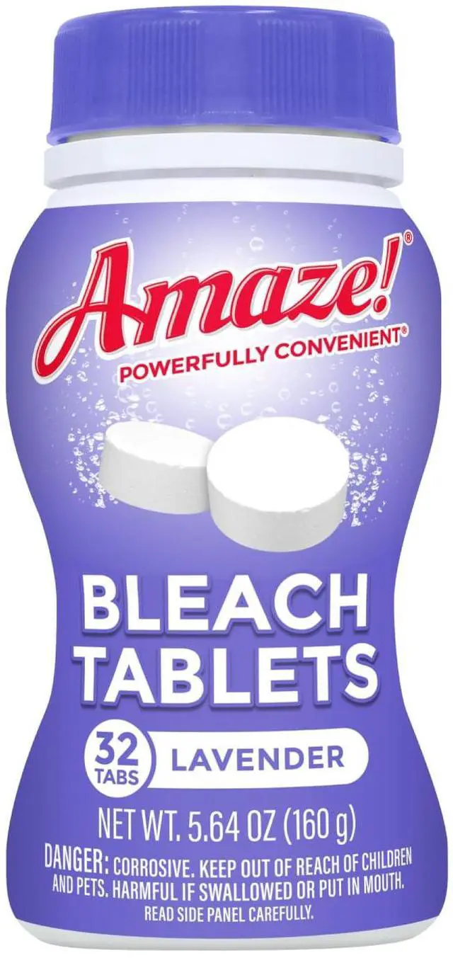Main image of Amaze Ultra Concentrated Bleach Tablets 32 Tablets Lavender Scent