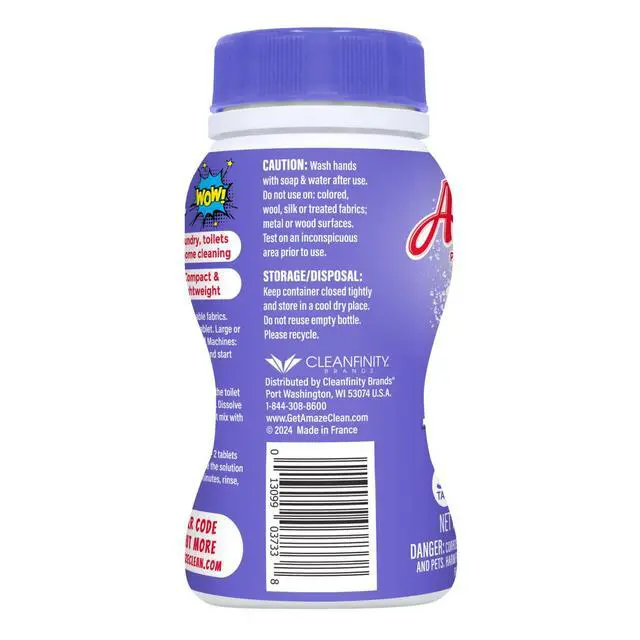 Alt view image 4 of 6 - Amaze Ultra Concentrated Bleach Tablets 32 Tablets Lavender Scent