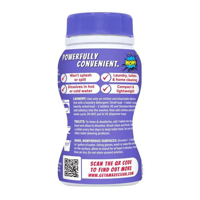 Alt view image 3 of 6 - Amaze Ultra Concentrated Bleach Tablets 32 Tablets Lavender Scent