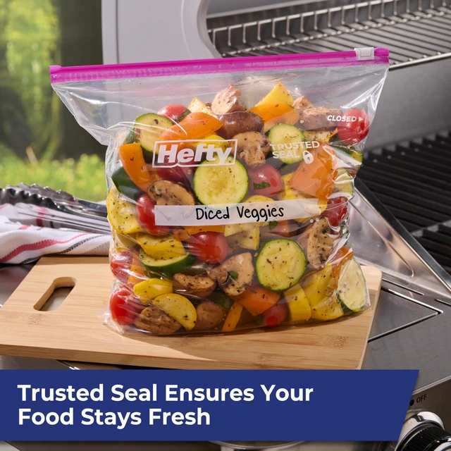 Alt view image 2 of 6 - Hefty Slider Storage Bags Gallon Size 66 Count