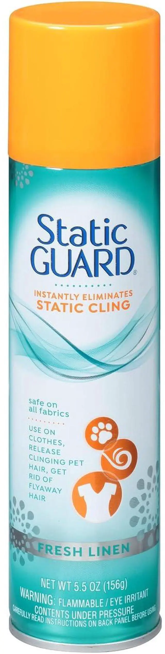 Main image of Static Guard Fabric Spray, Fresh Linen Scent, 5.5oz