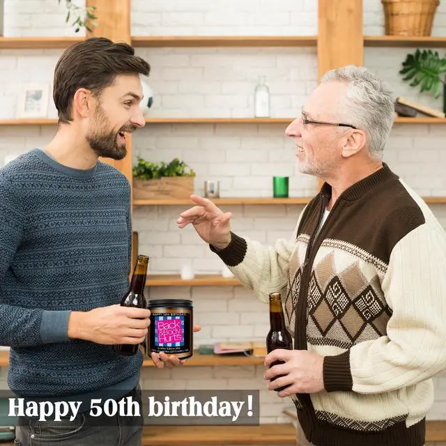 Alt view image 5 of 7 - Homsolver 50th Birthday Lavender Scented Candle Gift for Women and Men, Funny 50th Birthday Decorations