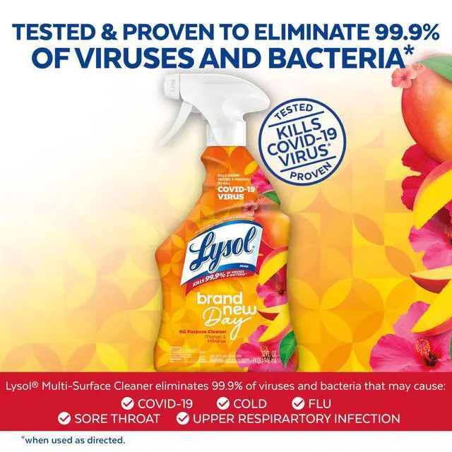 Alt view image 2 of 6 - Lysol Foaming Bathroom Cleaner & Disinfectant Spray, Mango Scent, 32oz