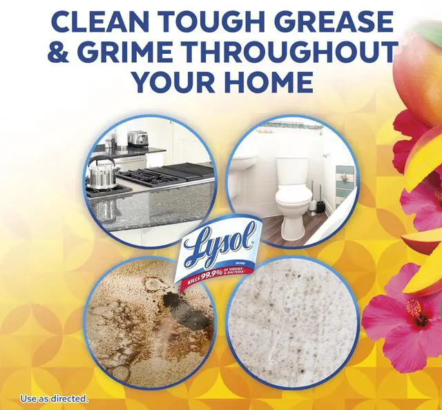 Alt view image 6 of 6 - Lysol Foaming Bathroom Cleaner & Disinfectant Spray, Mango Scent, 32oz