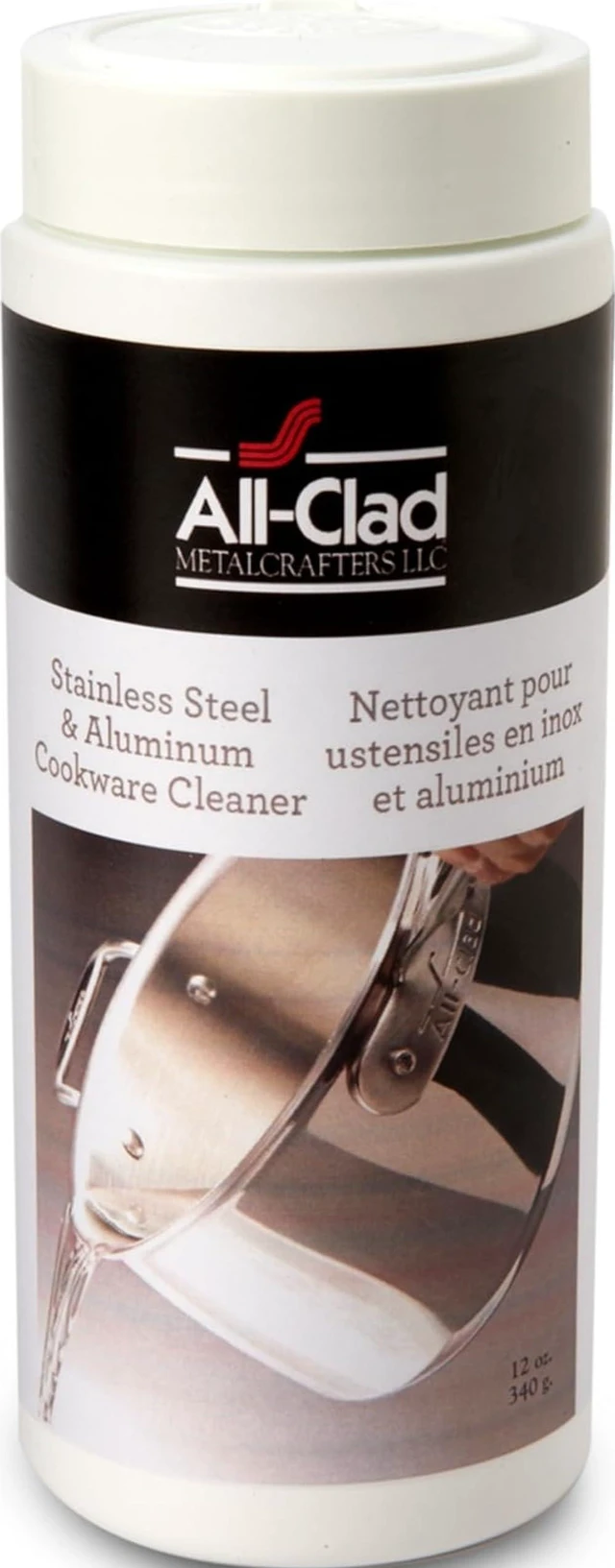 Main image of All-Clad Specialty Powder Stainless Steel Cleaner and Polish 12 oz White for Pots, Pans and Cookware