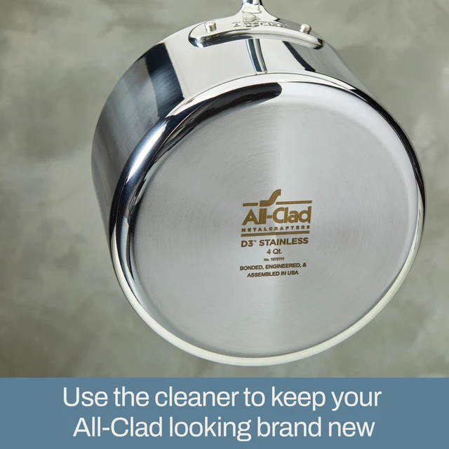 Alt view image 2 of 5 - All-Clad Specialty Powder Stainless Steel Cleaner and Polish 12 oz White for Pots, Pans and Cookware