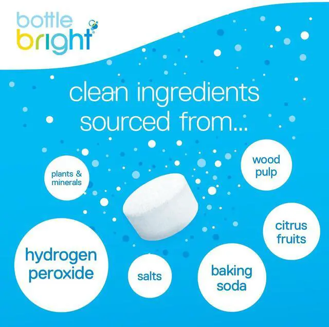 Alt view image 3 of 6 - Bottle Bright Cleaning Tablets (12, 36, 78 Count) - Cleaner for Stainless Steel, Tumblers, Thermos, Removes Coffee Tea Stains, Eliminates Odors, Easy Safe Cleaning