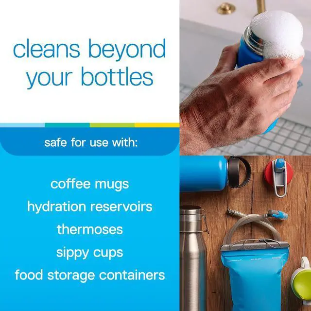 Alt view image 2 of 6 - Bottle Bright Cleaning Tablets (12, 36, 78 Count) - Cleaner for Stainless Steel, Tumblers, Thermos, Removes Coffee Tea Stains, Eliminates Odors, Easy Safe Cleaning