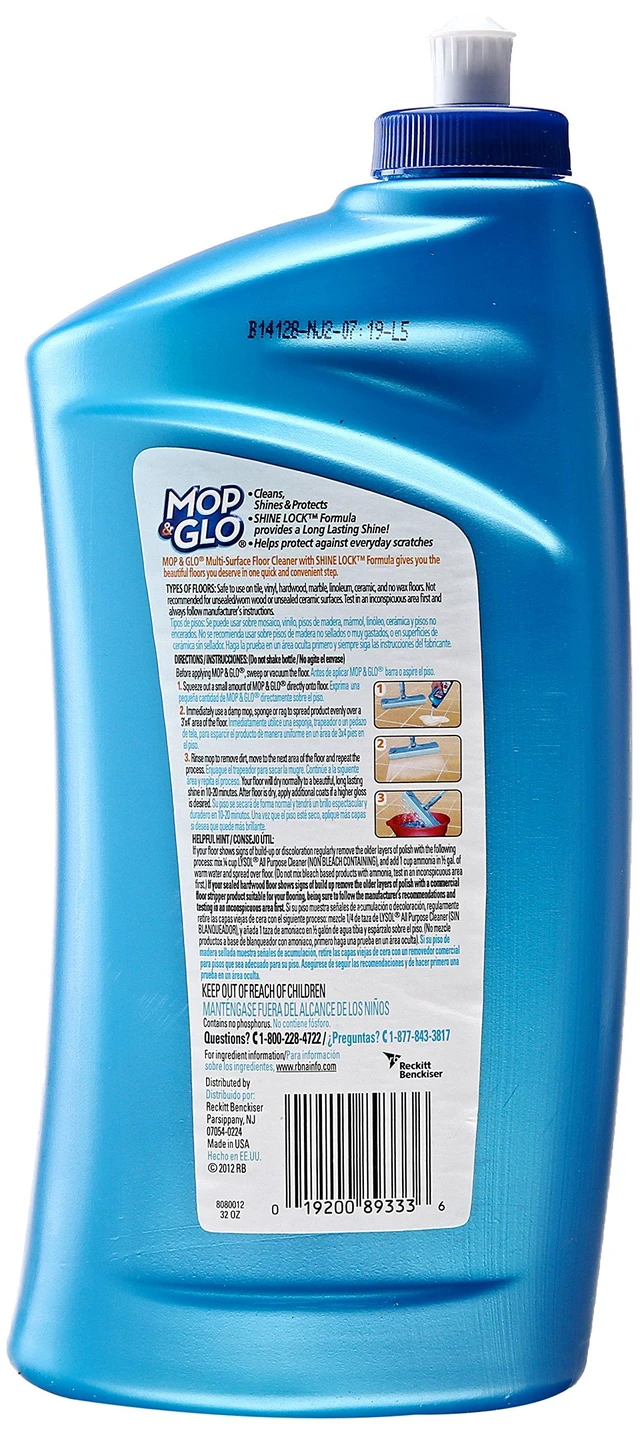 Alt view image 2 of 2 - Mop & Glo 32Fl Oz Multi-Surface Floor Cleaner Bottle