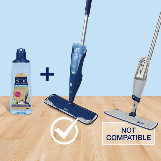 Alt view image 6 of 6 - Bona Hardwood Floor Cleaner Spray Mop Cartridge - 34 fl oz - Unscented - Refillable - Residue-Free for Bona Spray Mops
