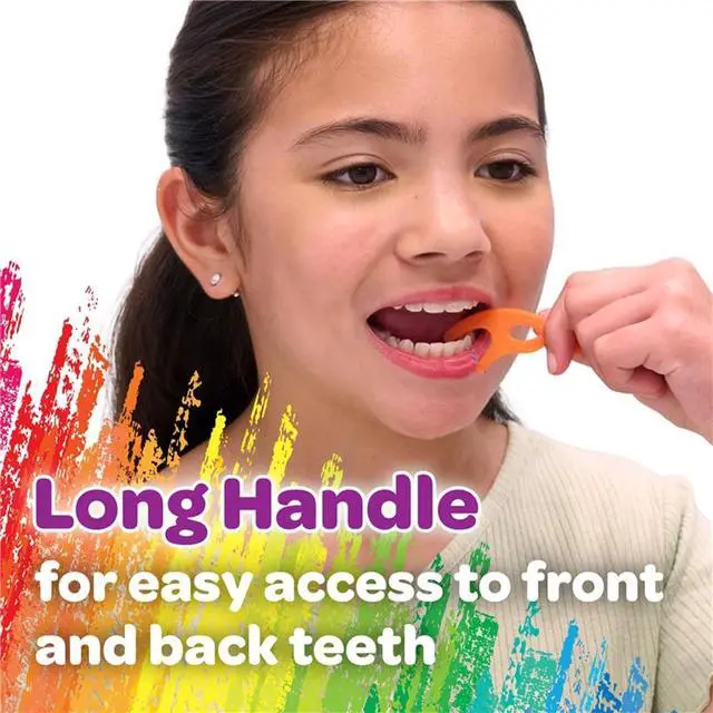 Alt view image 6 of 6 - GUM Crayola Twistables Kids Floss Pick with Fluoride, 90 Count