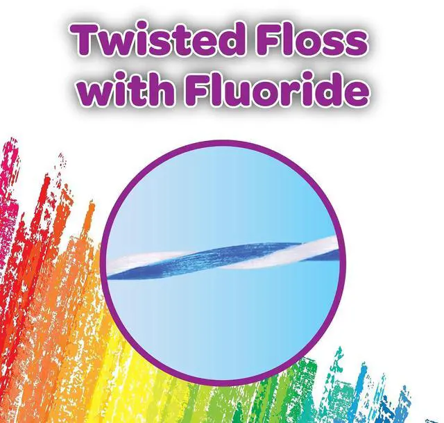 Alt view image 2 of 6 - GUM Crayola Twistables Kids Floss Pick with Fluoride, 90 Count