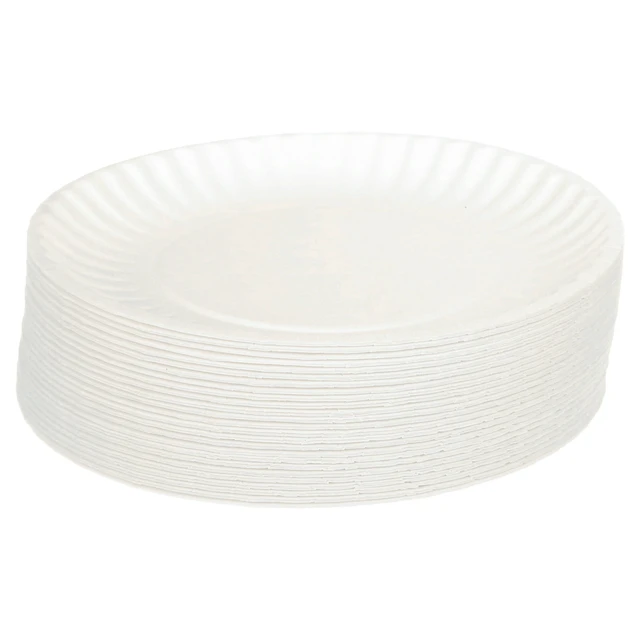 Alt view image 6 of 6 - Great Value Coated Disposable Paper Plates, 9in, 100 Count