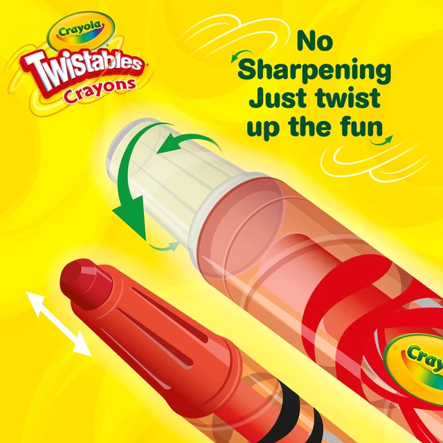 Alt view image 6 of 6 - Crayola Mini Twistables Crayons, 24 Ct, Back to School Classroom Supplies, Adaptive Art Tools, Gift for Kids Ages 3+