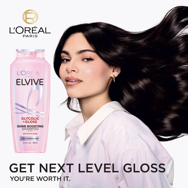 Alt view image 5 of 6 - L'Oreal Paris Elvive Glycolic Gloss Shine Enhancing Shampoo, 13.5 fl oz