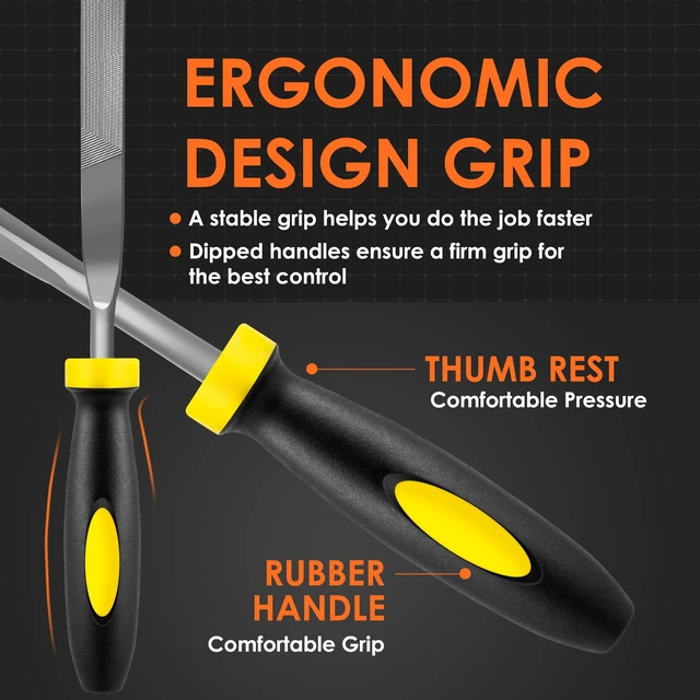 Alt view image 3 of 6 - 6-Piece Hardened Alloy Steel Metal Needle File Set
