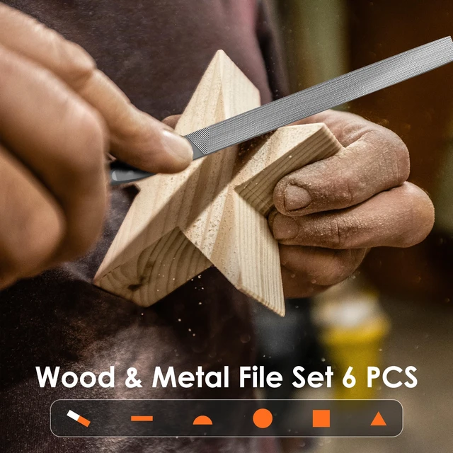 Alt view image 2 of 6 - 6-Piece Hardened Alloy Steel Metal Needle File Set