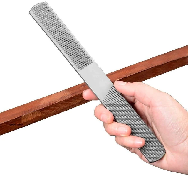 Main image of Wood Rasp File Set, 4-Way Round Half Round Flat Needle Files for Sharpening Wood and Metal Tools