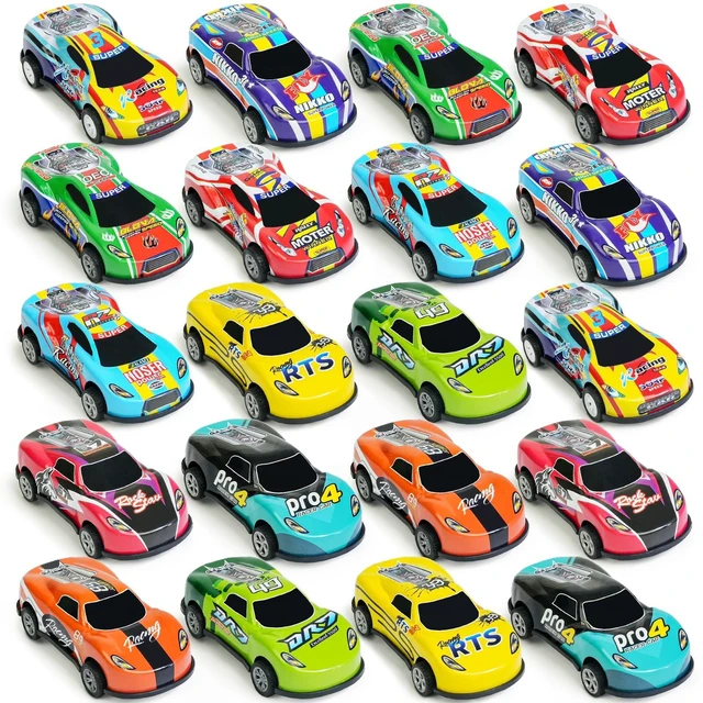Main image of 20 Pack 3.4 Inch Metal Pull Back Toy Cars for Kids Ages 3-7 Party Favor Goodie Bag Stuffers Pinata Fillers Teacher Reward Prizes