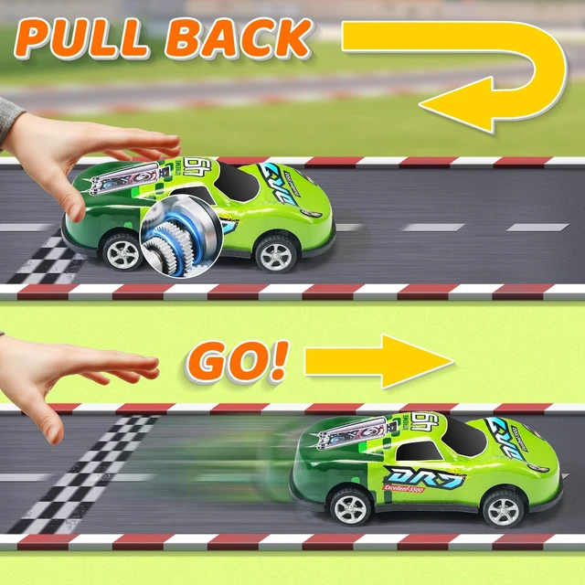 Alt view image 6 of 6 - 20 Pack 3.4 Inch Metal Pull Back Toy Cars for Kids Ages 3-7 Party Favor Goodie Bag Stuffers Pinata Fillers Teacher Reward Prizes