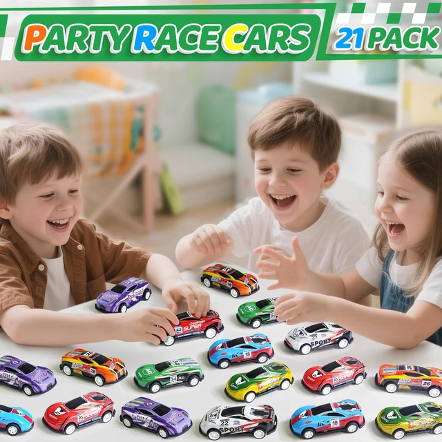 Alt view image 3 of 6 - Beestech 21 Pack Pull Back Toy Cars, Party Favors, Goodie Bag Stuffers, Pinata Fillers, Teacher Prize Box Toys for Boys Girls Toddlers Ages 2-5