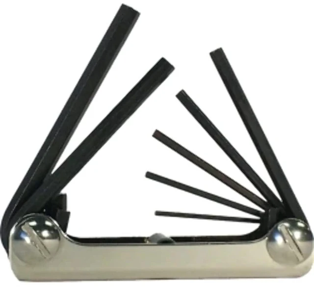 Main image of EKLIND 21172 Classic Steel Handle Fold-Up Hex Key Allen Wrench - 7pc Metric Set Sizes 2-8mm
