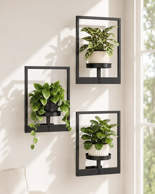 Main image of Bamworld Hanging Planters for Indoor Plants Wall Decor Living Room