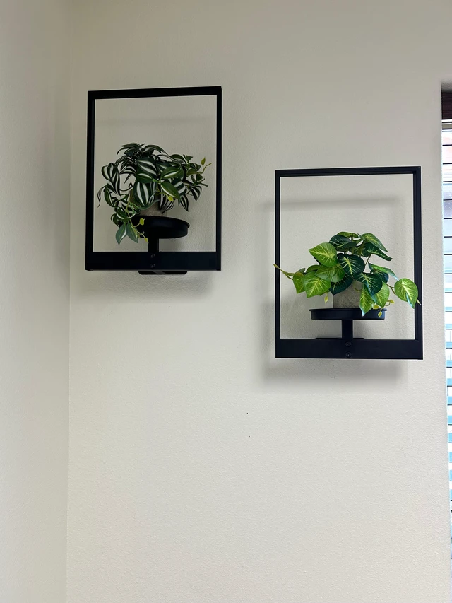 Alt view image 6 of 6 - Bamworld Hanging Planters for Indoor Plants Wall Decor Living Room