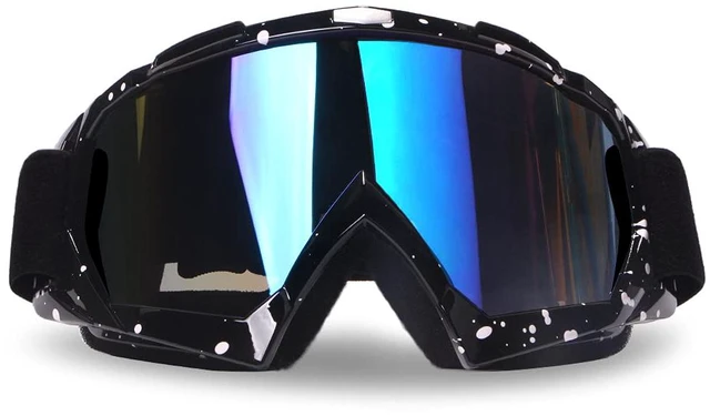 Main image of Motorcycle Goggles Dirt Bike ATV Goggles (Black frame+Color lens)