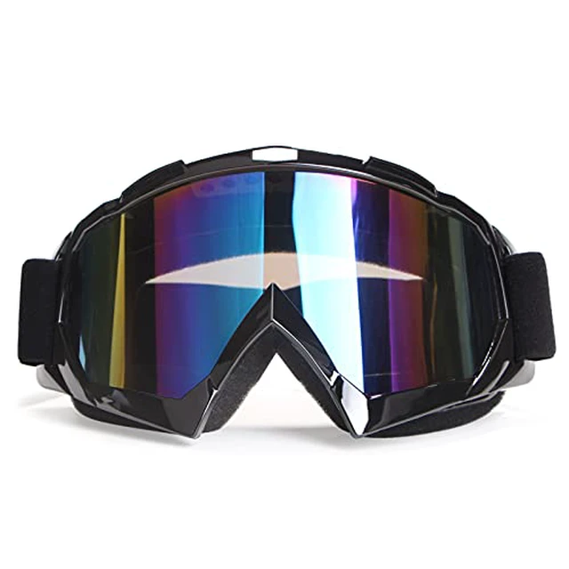 Alt view image 3 of 5 - Motorcycle Goggles Dirt Bike ATV Goggles (Black frame+Color lens)