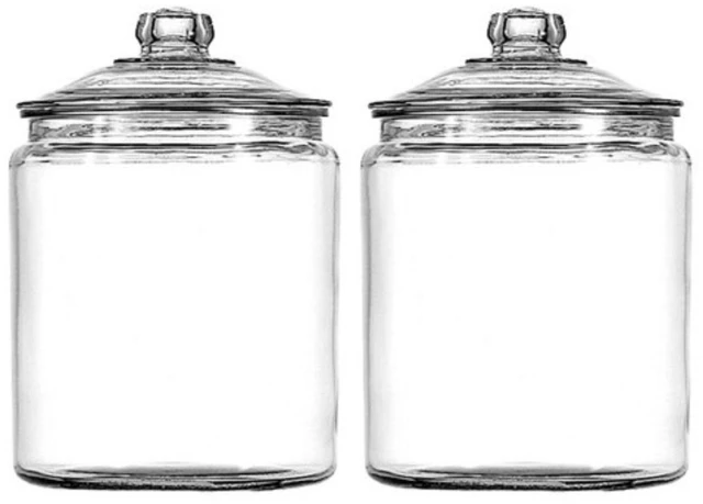 Main image of Hocking Heritage Hill 1 Gallon Glass Jar with Lid, Set of 2