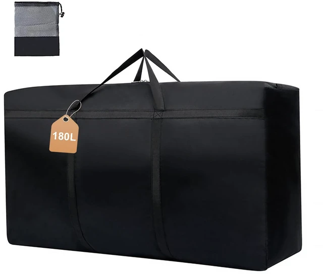Main image of WITERY 180L/47.5 Gallons Extra Large Storage Bags Jumbo Duffle Bag for Travel Moving Totes Boxes Heavy Duty Stronger Handles Zippers Reusable Storage Totes for Bassinet Clothes Blankets Dorms