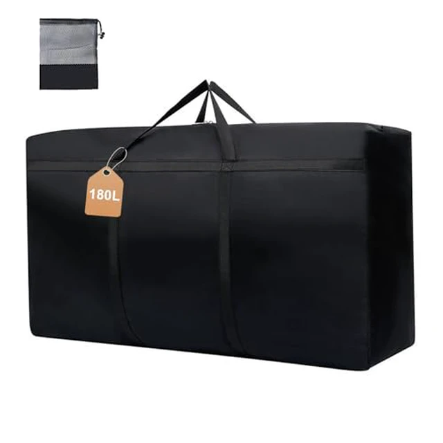 Alt view image 2 of 4 - WITERY 180L/47.5 Gallons Extra Large Storage Bags Jumbo Duffle Bag for Travel Moving Totes Boxes Heavy Duty Stronger Handles Zippers Reusable Storage Totes for Bassinet Clothes Blankets Dorms