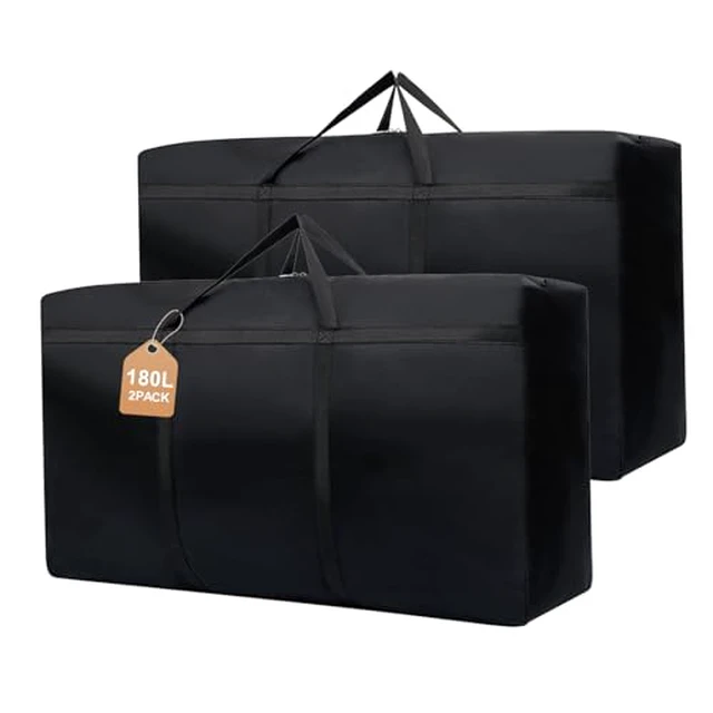 Alt view image 3 of 4 - WITERY 180L/47.5 Gallons Extra Large Storage Bags Jumbo Duffle Bag for Travel Moving Totes Boxes Heavy Duty Stronger Handles Zippers Reusable Storage Totes for Bassinet Clothes Blankets Dorms