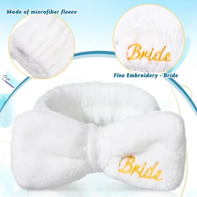 Alt view image 3 of 7 - 24 Pcs Bachelorette Party Favors Include 12 Bride Bridesmaid Spa Headband