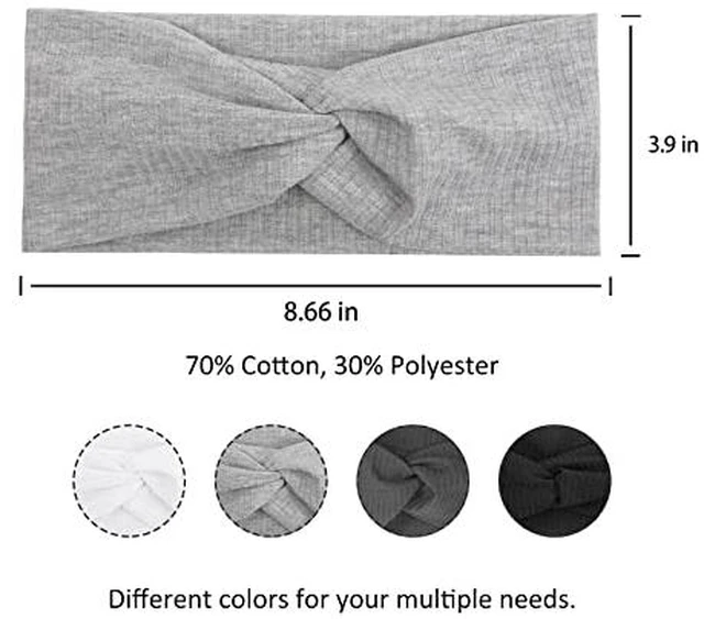 Alt view image 2 of 5 - Headbands for Women Non Slip for Short Hair. Yoga Workout Running Sport Elastic Hair Bands for Women's Hair Twist Turban Hair Wrap for Girls