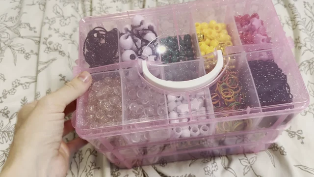 Alt view image 5 of 6 - Bead Organizer 3 tier 30 grid Stackable Craft Hair Tackle Storage Pink