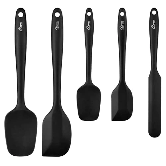 Alt view image 4 of 5 - Silicone Rubber Spatula Set, Khaki, Set of 5