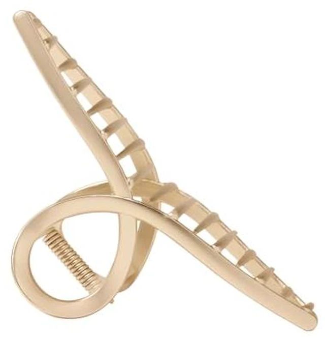Alt view image 2 of 7 - French Twist Claw Clip, Metal Hair Clip for Women, Soft Gold