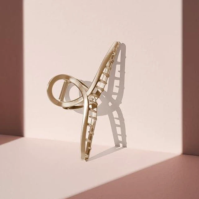 Alt view image 6 of 7 - French Twist Claw Clip, Metal Hair Clip for Women, Soft Gold