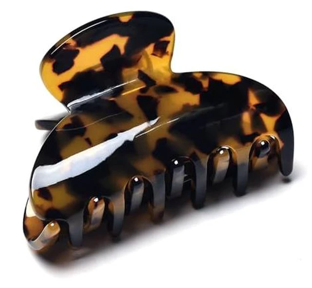 Alt view image 4 of 7 - Medium Claw Hair Clips for Women Girls Tortoise Hair Jaw Clips Celluloid Hair Claw Clamps Leopard Print Hair Clasp 3 Pack