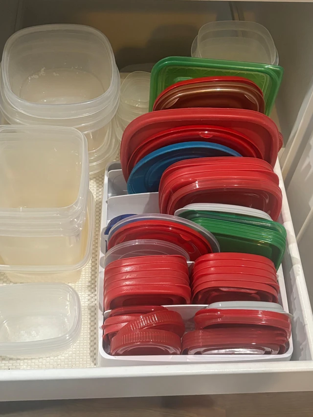 Alt view image 5 of 5 - Kitchen Cabinet Organizer for Food Contanier Lid with 7 Sections