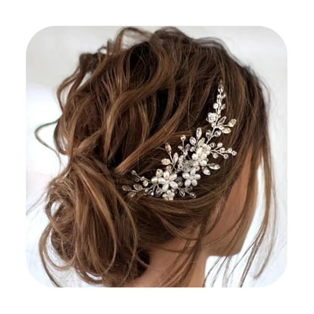 Alt view image 2 of 7 - Wedding Hair Accessories Bridal Hair Pieces Pearl Hair Comb