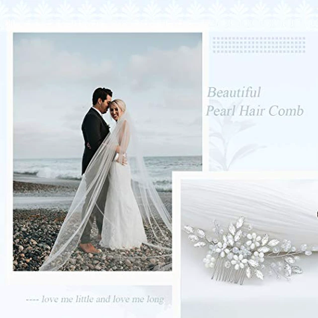 Alt view image 5 of 7 - Wedding Hair Accessories Bridal Hair Pieces Pearl Hair Comb