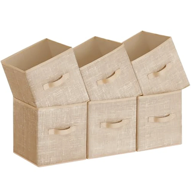 Alt view image 4 of 5 - Storage Cubes, Set of 6, 11-Inch Foldable Closet Organizers