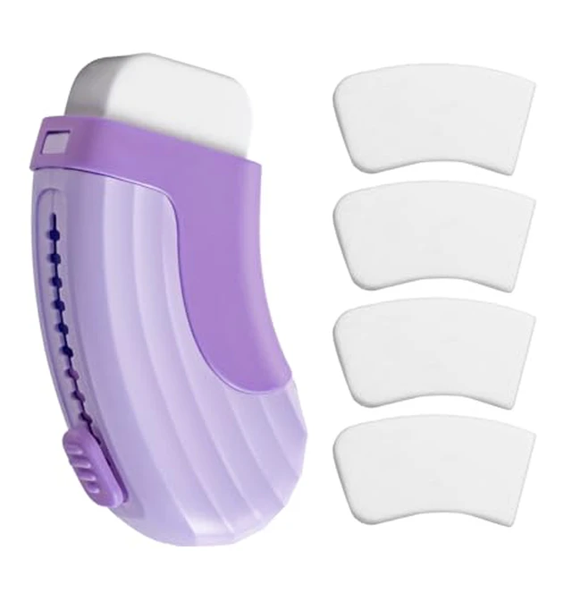 Alt view image 5 of 5 - 4+1 Pack Rubber Erasers Sliding Retractable Eraser - Pink