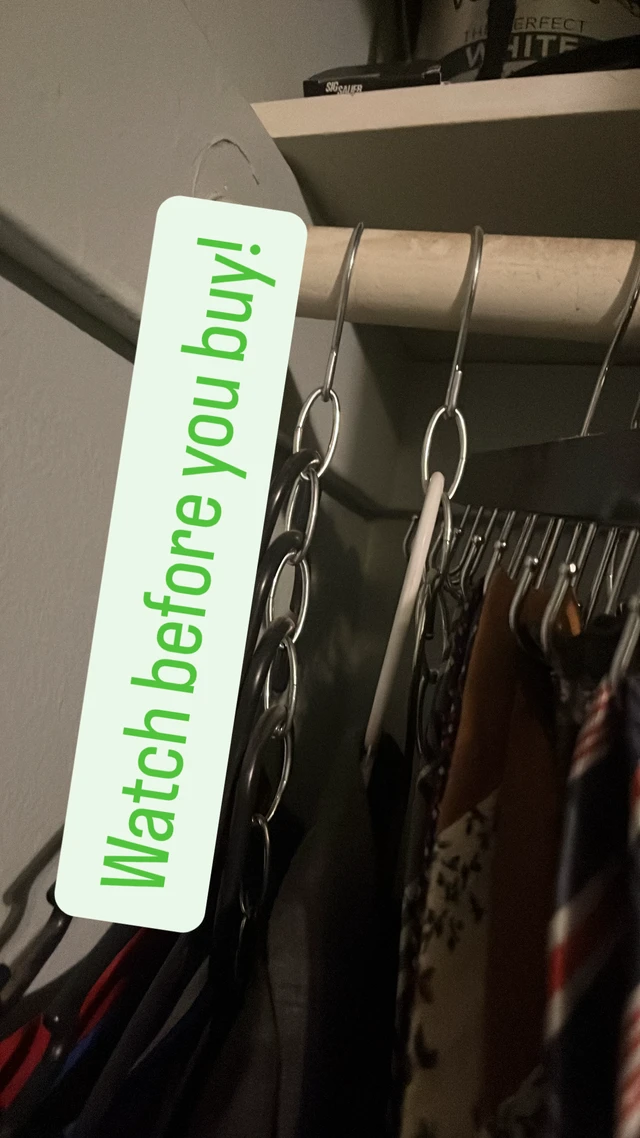 Alt view image 3 of 4 - Space Saving Hangers 10-Pack, Metal Closet Organizer with Safety Cap
