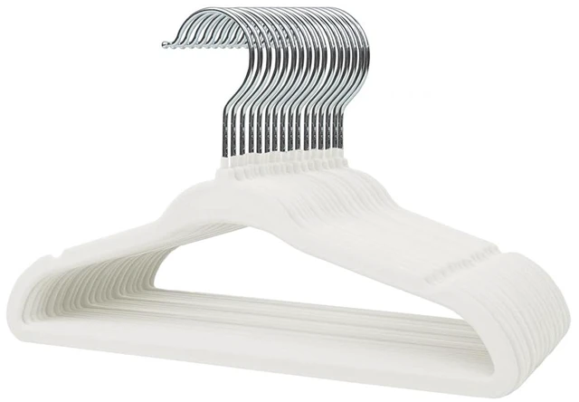 Main image of Baby Velvet Hangers 11 16 Pack with Shoulder Notches