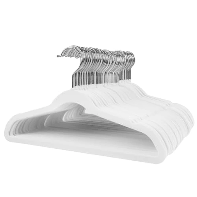 Alt view image 3 of 5 - Baby Velvet Hangers 11 16 Pack with Shoulder Notches